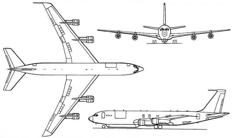Методика 707 пр. Шасси самолета Боинг 707. Boeing 707 чертеж. Боинг 707 ВВС Чили. Боинг 707 декали.
